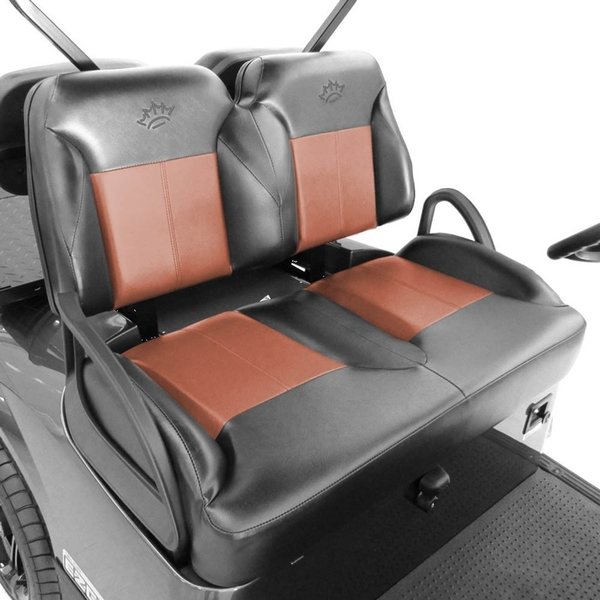Ilc Replacement for Ezgo / Cushman / Textron Suite Seats Custom Seats - Black Tobacco - E-z-go RXV 2011 WX-KTLD-6